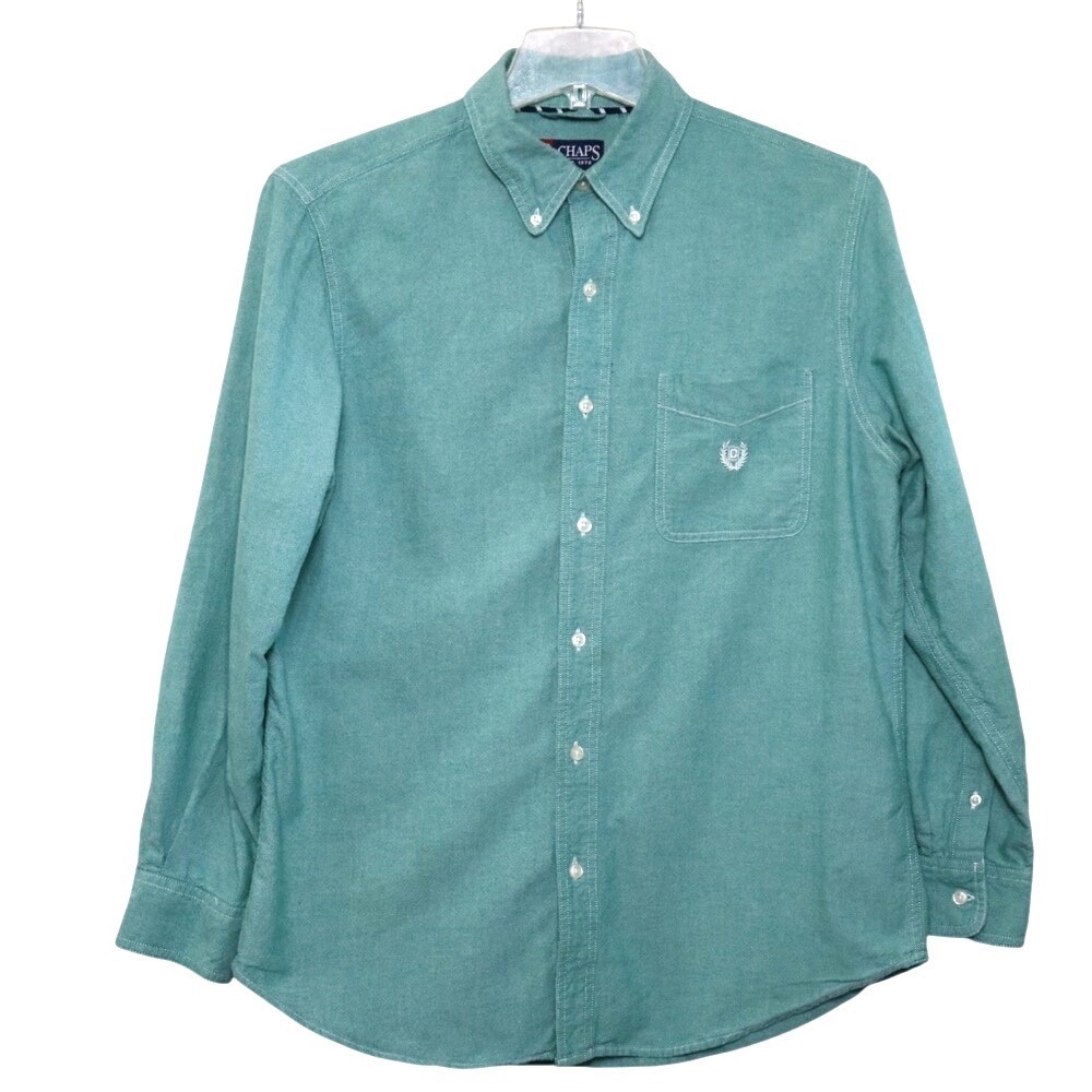 Cotton Button Down Shirt Chaps Men's Size Medium Business Casual